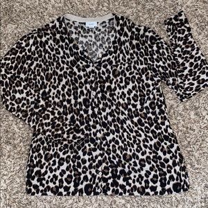 Leopard Print Cardigan
